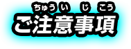 ご注意事項