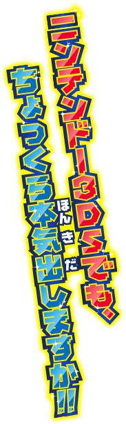 ニンテンドー3DSでも、ちょっくら本気出しますか!!