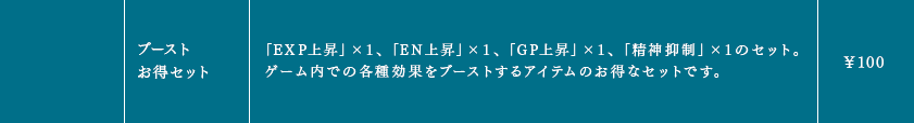 ブーストお得セット